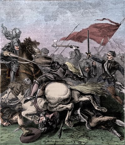 Batalha de Flodden, 1513, c1910 de Unbekannt