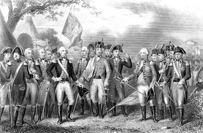 Batalha de Yorktown, Virgínia, Guerra da Independência Americana, 1781 de Unbekannt