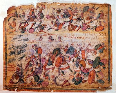 Cena de batalha de Homers Iliad, c300 aC de Unbekannt