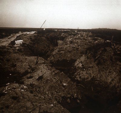 Campo de batalha, Craonne, norte da França, c1914-c1918 de Unbekannt