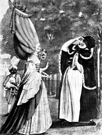 Não se surpreenda querida mãe, é de fato sua filha Anne, 1770 de Unbekannt