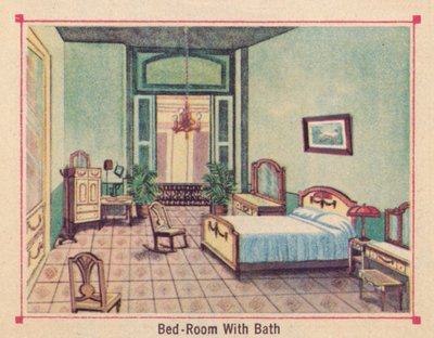 Quarto com banheira - Hotel Florida - Havana - Cuba, c1910 de Unbekannt