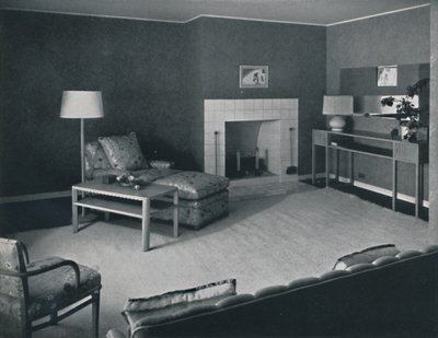 Quarto na casa do Sr. Anatole Litvak em Santa Mônica, Califórnia, 1942 de Unbekannt