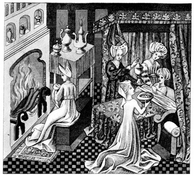 Cena do quarto, século XV, 1910 de Unbekannt