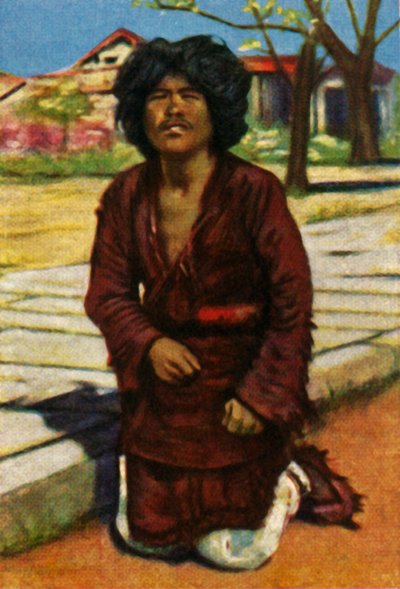 Mendigo, China central, c1928. de Unbekannt