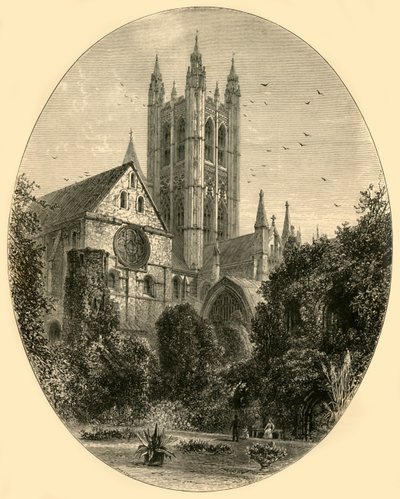 Torre de Bell Harry, Catedral de Canterbury, 1890. de Unbekannt