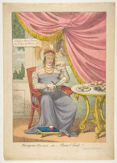 Peras de Bergami, ou Choice Fruit, outubro de 1820. de Unbekannt