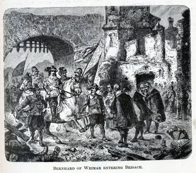 Bernhard de Weimar entrando em Breisach, 1882 de Unbekannt