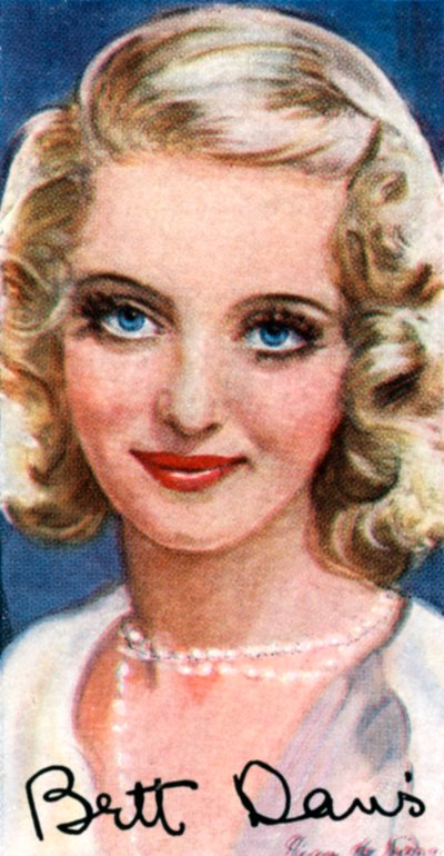 Bette Davis, 1908-1989, duas vezes atriz norte-americana vencedora do Oscar, século 20 de Unbekannt