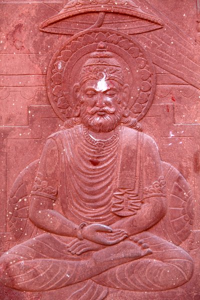 Bhagavad Gita gravada num templo hindu : Vrindavan Inde de Unbekannt