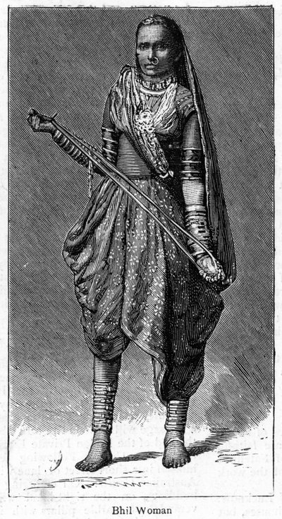 Bhil mulher, 1886 de Unbekannt