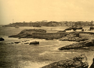 Biarritz - La Digue de la Cafetiere, c1930. de Unbekannt