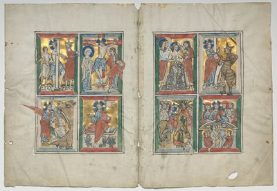 Bifolio com cenas da vida de Cristo, 1230-1240. de Unbekannt