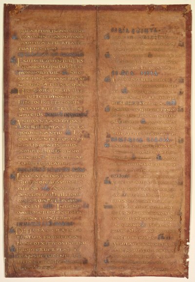 Bifólio Excisado de um Gradual Carolíngio reto, c. 830-860. de Unbekannt