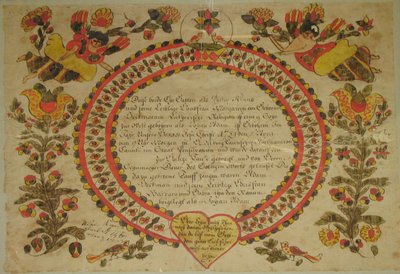Certidão de Nascimento e Batismo, 1784. de Unbekannt