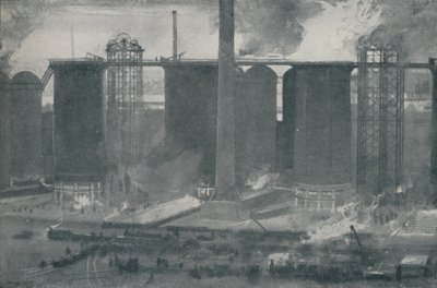 Alto-fornos na Bell Bros. Iron Works, Middlesborough, 1910 de Unbekannt