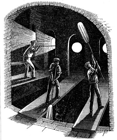 Cilindro ou folha de vidro soprado, c1860 de Unbekannt