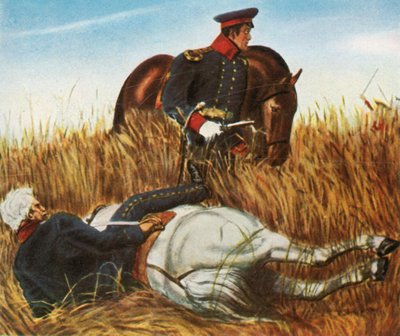 Blücher na batalha de Ligny, 16 de junho de 1815, 1936. de Unbekannt
