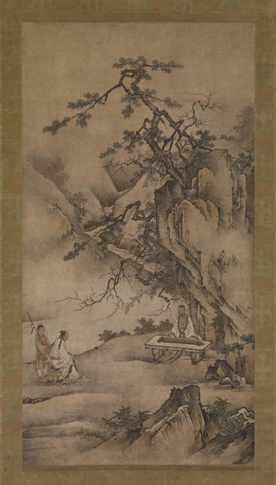 Bo Ya toca o Qin quando Zhong Ziqi escuta, década de 1530. de Unbekannt