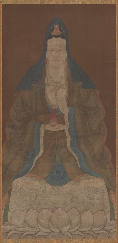 Bodhisattva Avalokiteshvara Guanyin com vaso e galho de salgueiro, dinastia Ming, 1368-1644. de Unbekannt