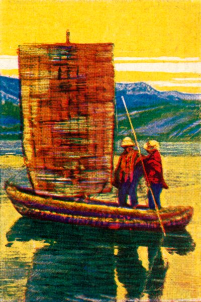 Balsa boliviana de canas, c1928. de Unbekannt