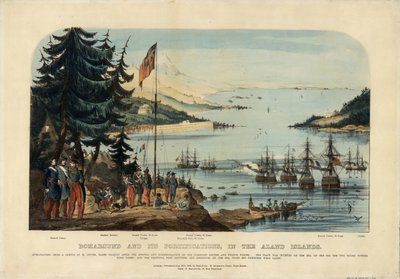 Bomarsund e suas fortificações, nas Ilhas Aland 1854, 1854 de Unbekannt