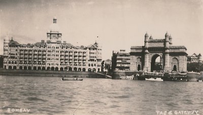 Bombaim - Taj & Gateway, c1930. de Unbekannt