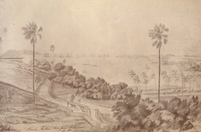 Porto de Bombaim - visto de Belmont, em setembro de 1821, 1936. de Unbekannt