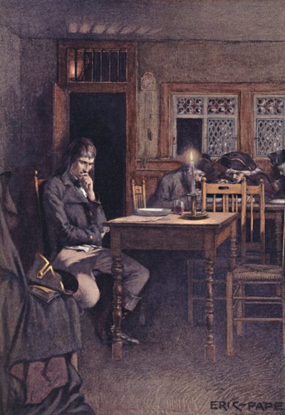 Bonaparte em 1792 como freqüentador de um restaurante Six-Sous em Paris, 1896 de Unbekannt