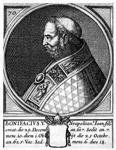 Bonifácio V, Papa da Igreja Católica de Unbekannt