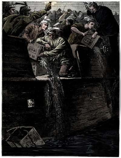 Boston Tea Party, 26 de dezembro de 1773 de Unbekannt