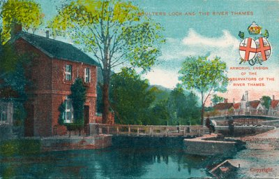 Boulters Lock e o rio Tamisa, c1910 de Unbekannt