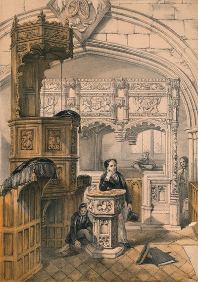 Igreja de Boxgrove, Sussex, século XIX. de Unbekannt