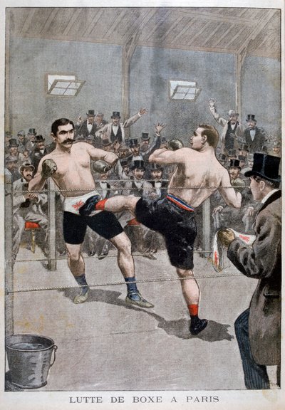 Boxe em Paris, 1899 de Unbekannt