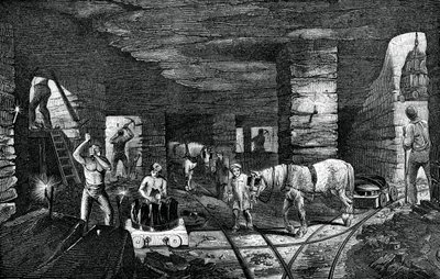 Mina de carvão de Bradley, perto de Bilston, 1886 de Unbekannt