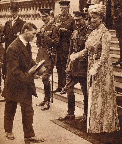 Bravura nos civvies: ri com o rei e a rainha, década de 1920 ou 1930, 1935 de Unbekannt