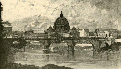 Ponte de St. Angelo, Roma, 1890. de Unbekannt