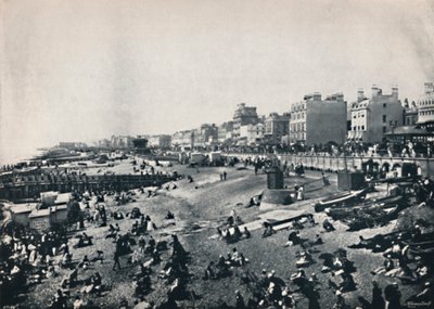 Brighton - um longo trecho da praia, 1895 de Unbekannt