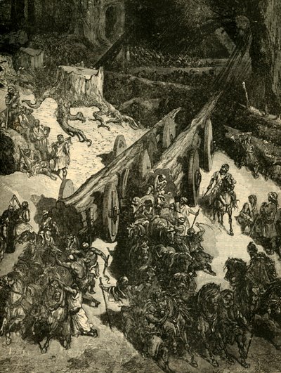 Trazendo cedro do Líbano, 1890. de Unbekannt