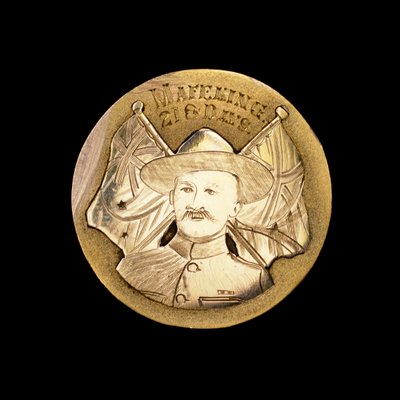 Medalha da Guerra da Boer Britânica celebrando a defesa contra o Cerco de Mafeking e retratando Robert Baden-Powell (foto) de Unbekannt