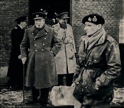 O primeiro ministro britânico visita a frente ocidental, 1944, 1945. de Unbekannt