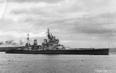 Navio de guerra britânico HMS King George V, Sydney, Austrália, 1945 de Unbekannt