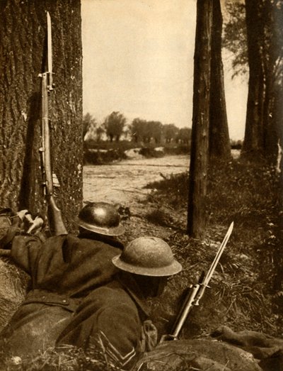 Tropas britânicas na linha da frente, França, Primeira Guerra Mundial, 1914-1918, 1933. de Unbekannt