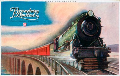 Broadway Limited, Estrada de ferro da Pensilvânia, 1927 de Unbekannt