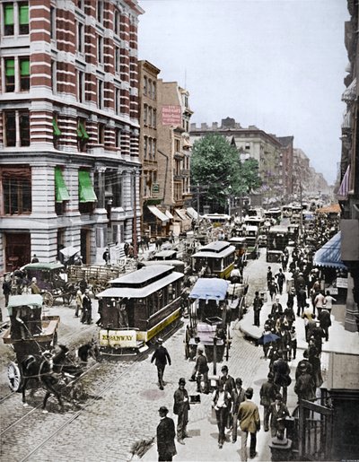 Broadway, Nova York, século XIX de Unbekannt