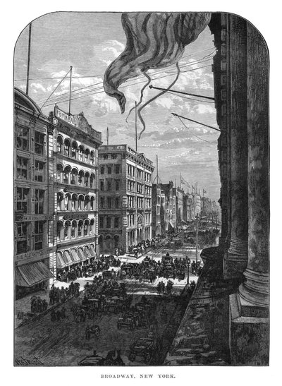 Broadway, Nova York, século XIX de Unbekannt