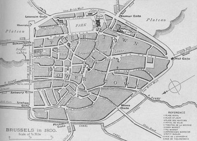Bruxelas em 1830 - Plano, 1902 de Unbekannt