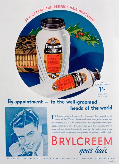 Anúncio de Brylcreem, 1938 de Unbekannt