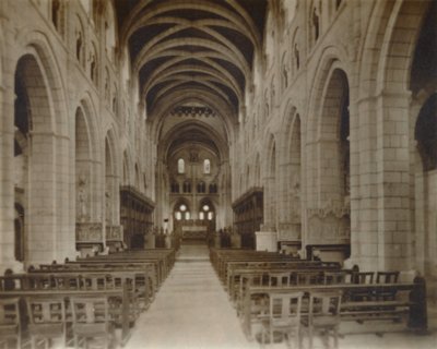 Igreja da Abadia de Buckfast, Interior, final do século XIX e início do século XX de Unbekannt
