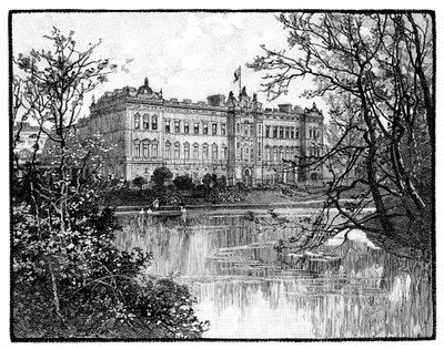 Palácio de Buckingham de St Jamess Park, Londres, c1888 de Unbekannt